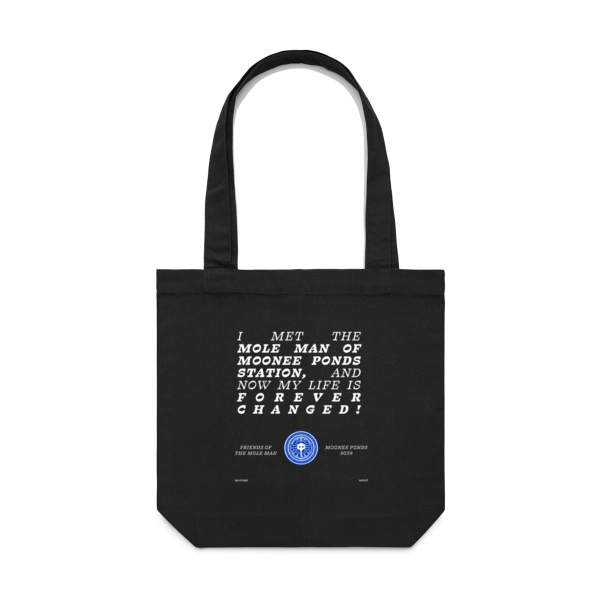 Friends of the Mole Man Museum Gift Shop Tote Bag (Dark) Thumbnail