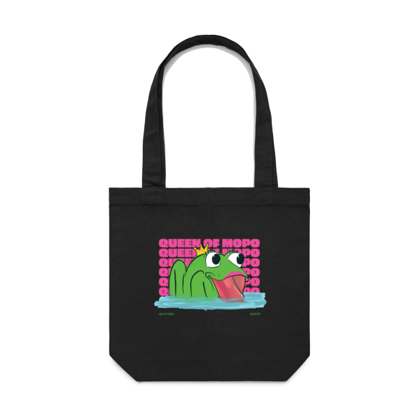 The Queen of Mopo Tote Bag (Dark) Thumbnail