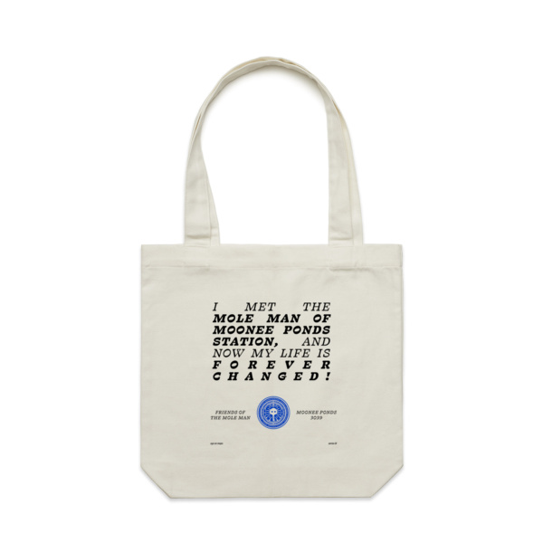 Friends of the Mole Man Museum Gift Shop Tote Bag (Light)  Thumbnail